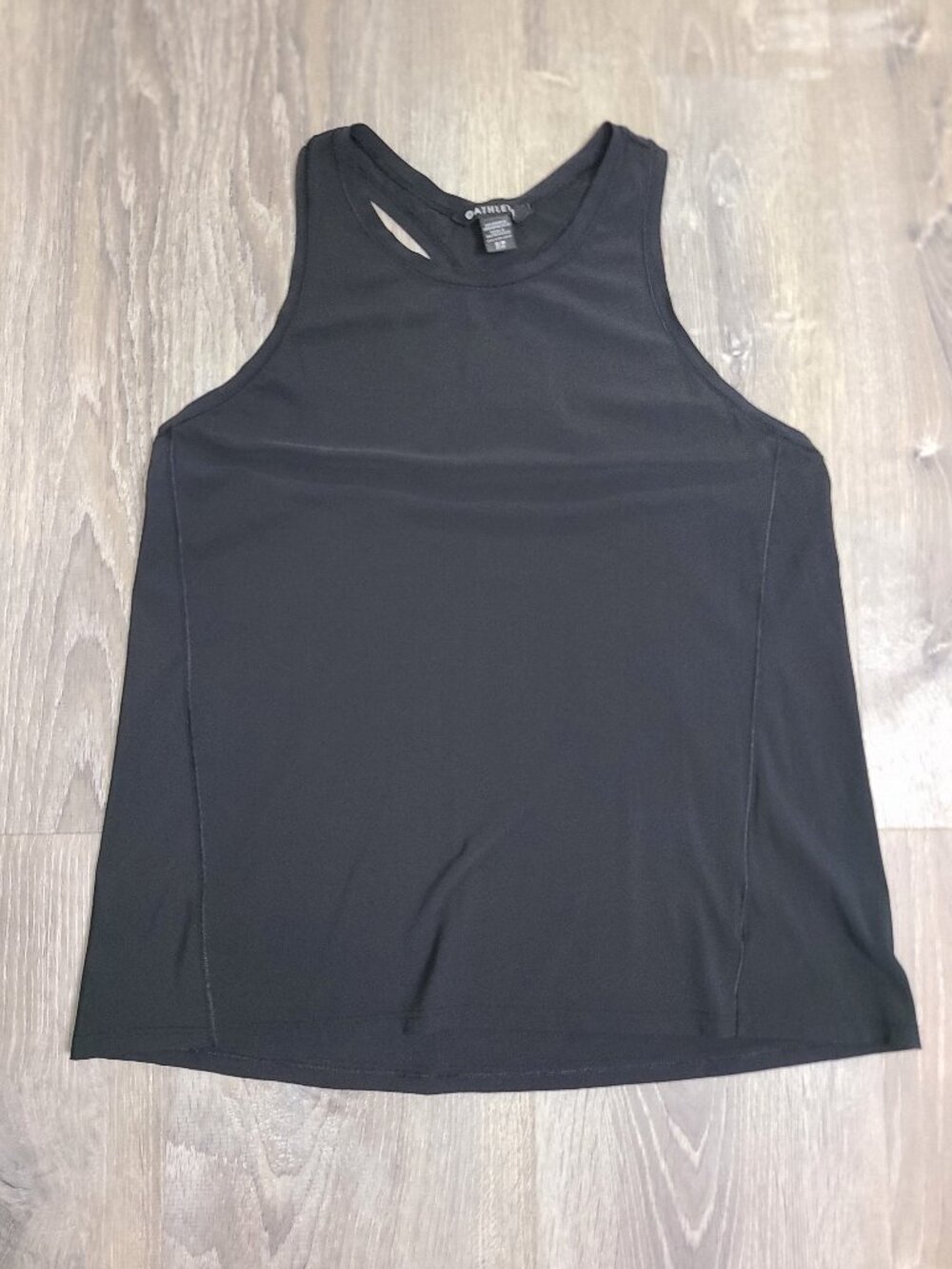 Athleta Black Racerback Athletic Workout Tank Top Sleeveless Shirt - Size Small